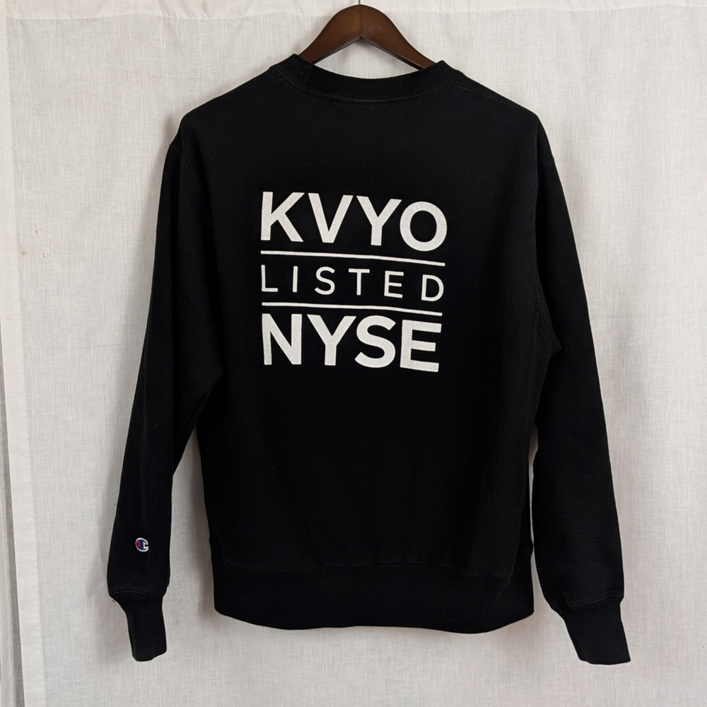 KVYO NYSE Stock Listing Champion Sweatshirt Black Large